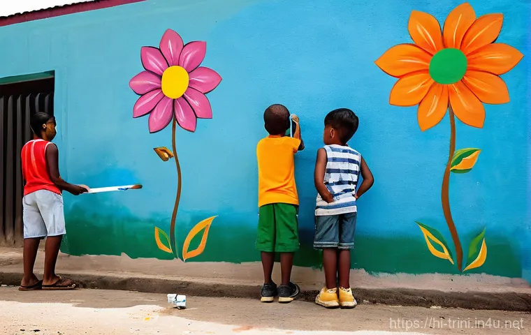 트리니다드 토바고의 길거리 예술과 그래피티 문화 - **Environmental Awareness Mural: Ocean's Plea**
    A powerful and thought-provoking street art mura...