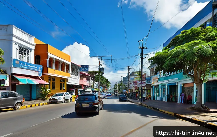 트리니다드 토바고에서 부동산 투자하기 - A vibrant urban scene in Port of Spain, Trinidad and Tobago, showcasing modern commercial and reside...